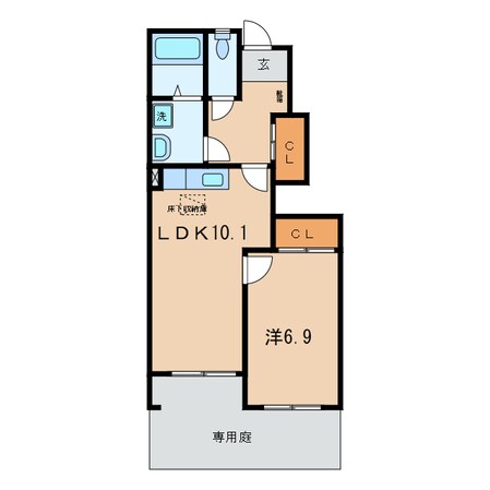 碧南駅 徒歩22分 1階の物件間取画像